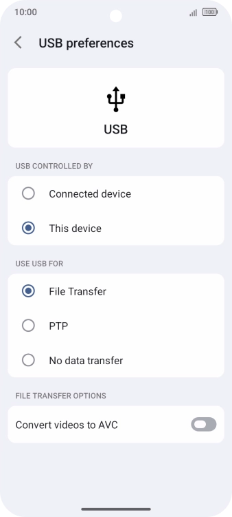 Press File Transfer.