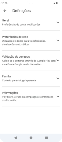Prima Preferências de rede.