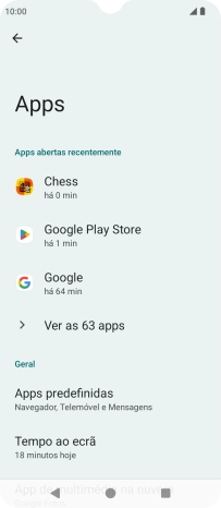 Prima Ver as apps.