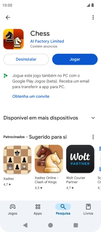 Prima a tecla de início para terminar e voltar ao ecrã inicial.