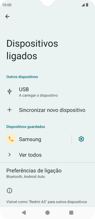 Prima a tecla de início para terminar e voltar ao ecrã inicial.