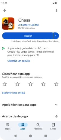 Prima a tecla de início para terminar e voltar ao ecrã inicial.
