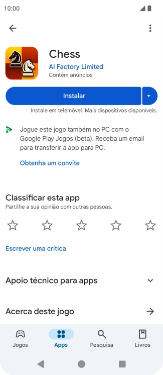 Prima a tecla de início para terminar e voltar ao ecrã inicial.