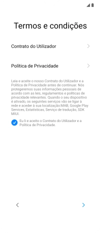 Prima a seta para a direita.