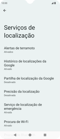 Prima Precisão da localização.