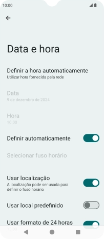 Prima a tecla de início para terminar e voltar ao ecrã inicial.