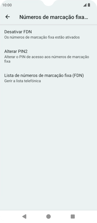 Prima Desativar FDN.