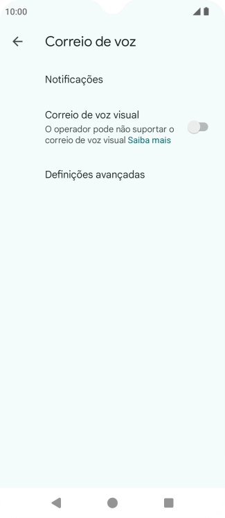 Prima Definições avançadas.