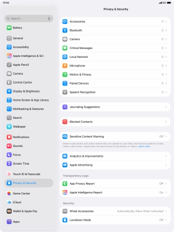 Press App Privacy Report.