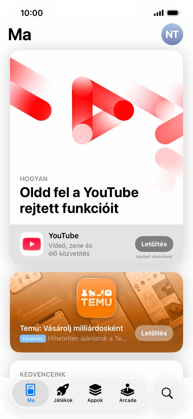 Kattints a keresés ikonra.