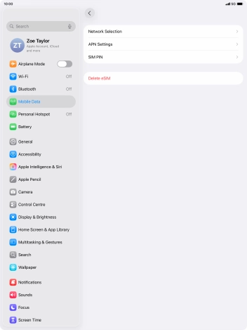 Press Network Selection.