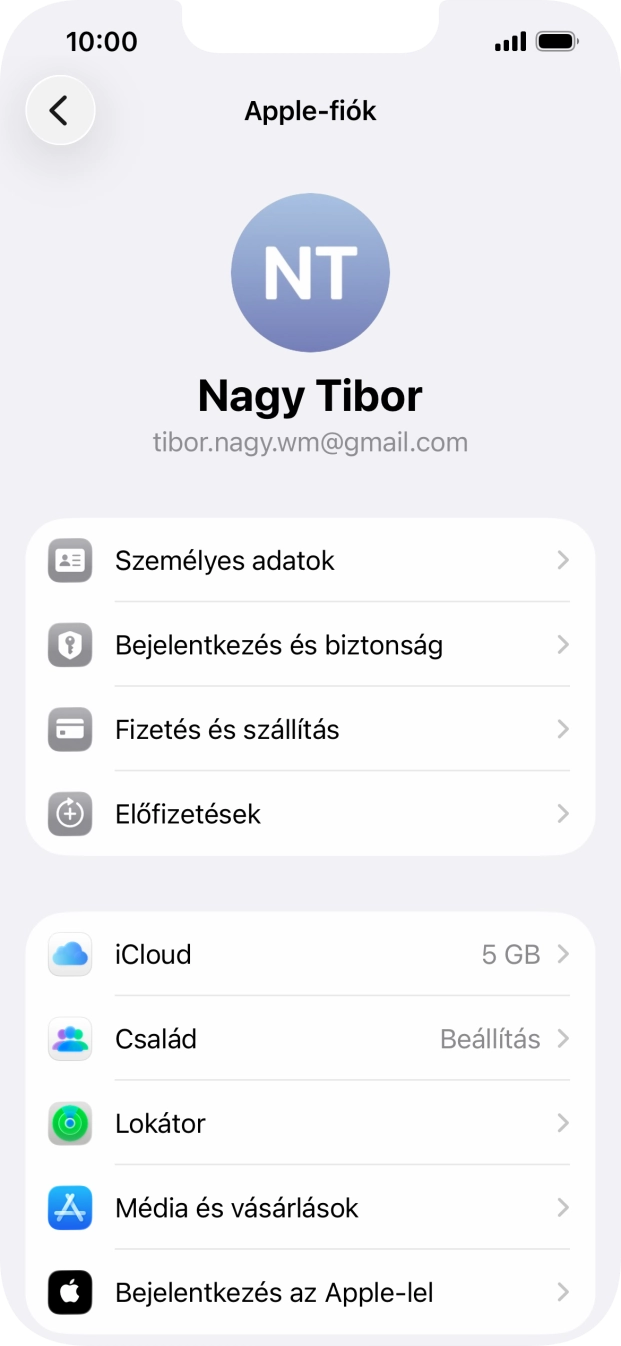 Húzd az ujjad felfelé a kijelző aljáról, hogy visszatérj a kezdőképernyőhöz.