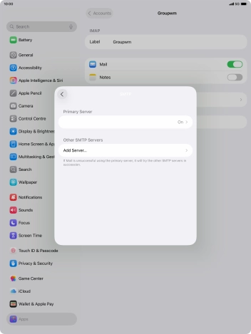 Press the field below 