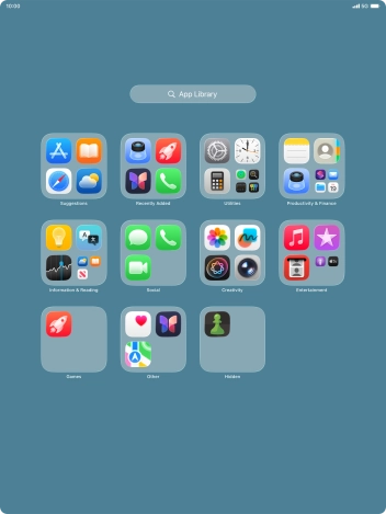 Press and hold the required app.