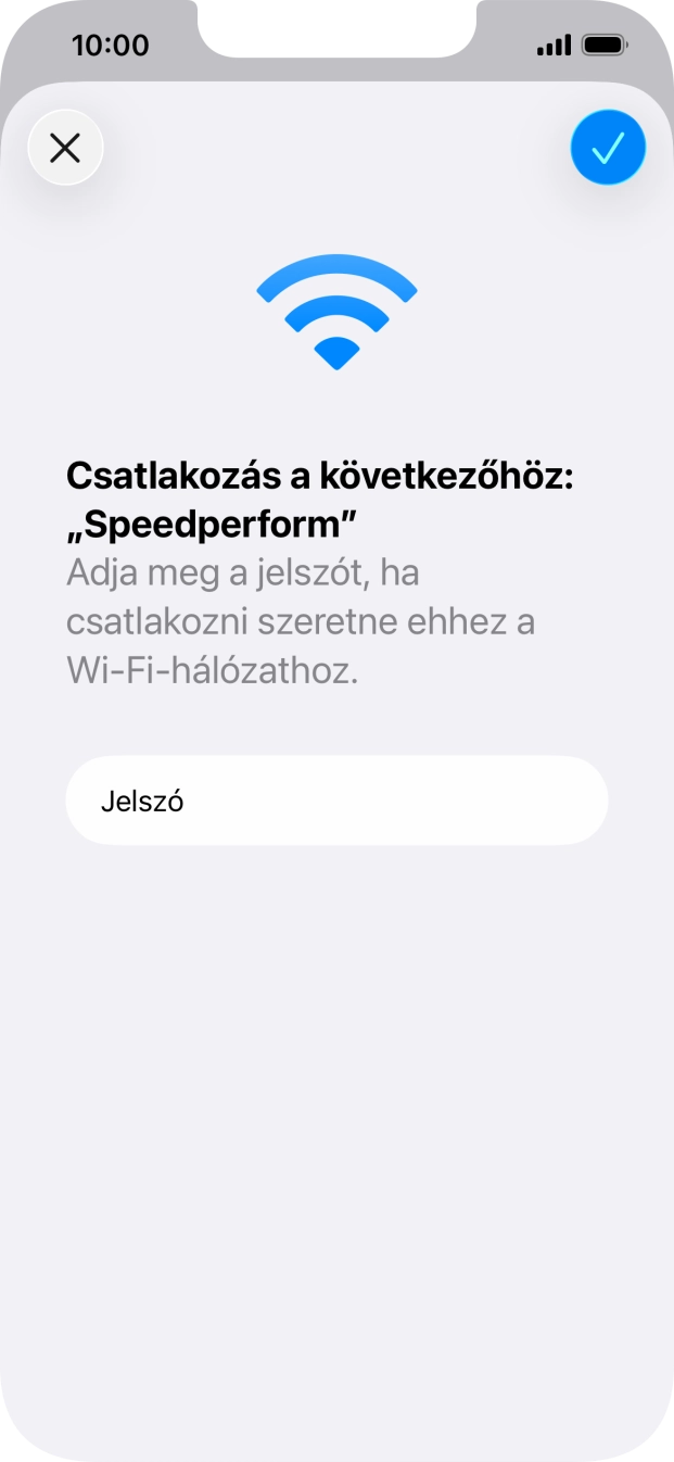 Kattints a jóváhagyás ikonra.