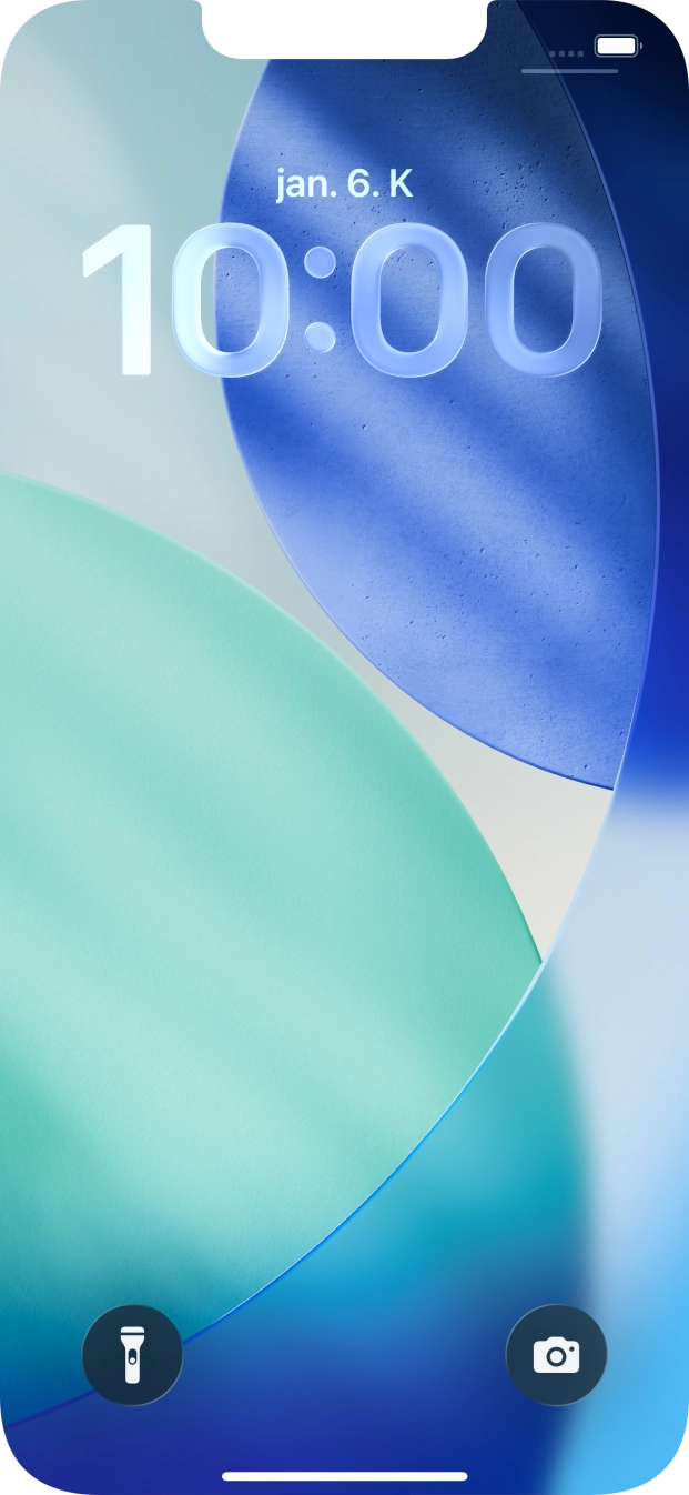 Húzd az ujjad felfelé a kijelző aljáról.