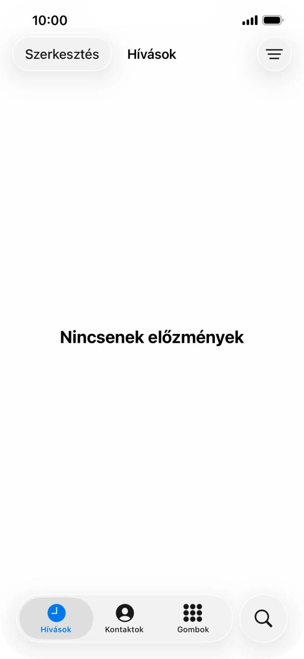 Válaszd a Gombok lehetőséget. Válaszd a Gombok lehetőséget.