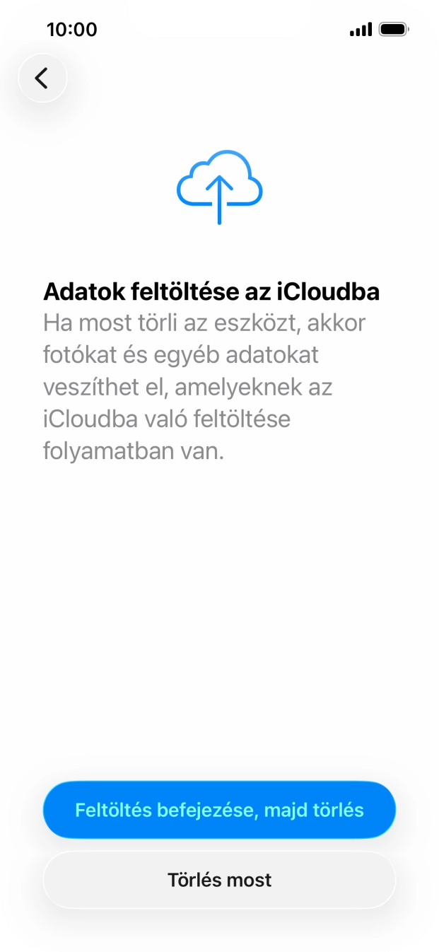 Válaszd a Törlés most lehetőséget.