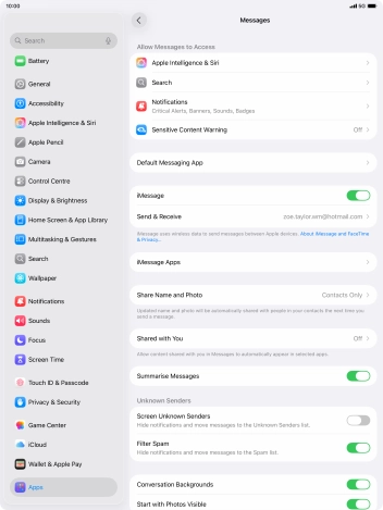 Slide your finger upwards starting from the bottom of the screen to return to the home screen.
