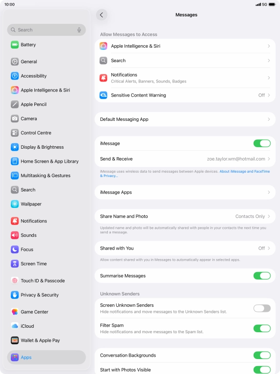 Slide your finger upwards starting from the bottom of the screen to return to the home screen.