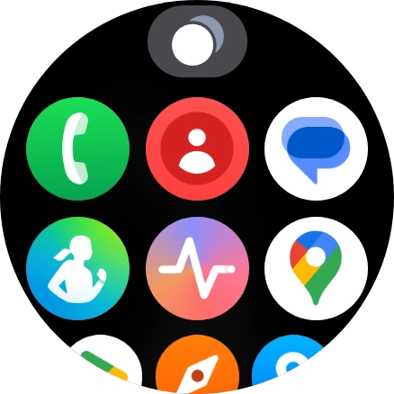 Press the running applications icon. Press the running applications icon.