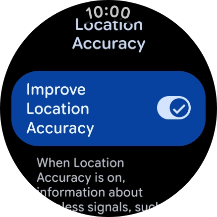 If you press the indicator next to 'Improve Location Accuracy' to turn off the function, your phone can find your exact position using the GPS satellites but it may take longer as there is no access to supplementary information from the mobile network or nearby WiFi networks. If you press the indicator next to 'Improve Location Accuracy' to turn off the function, your phone can find your exact position using the GPS satellites but it may take longer as there is no access to supplementary information from the mobile network or nearby WiFi networks.
