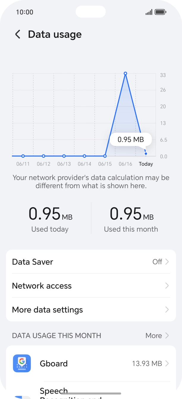 Press Network access.