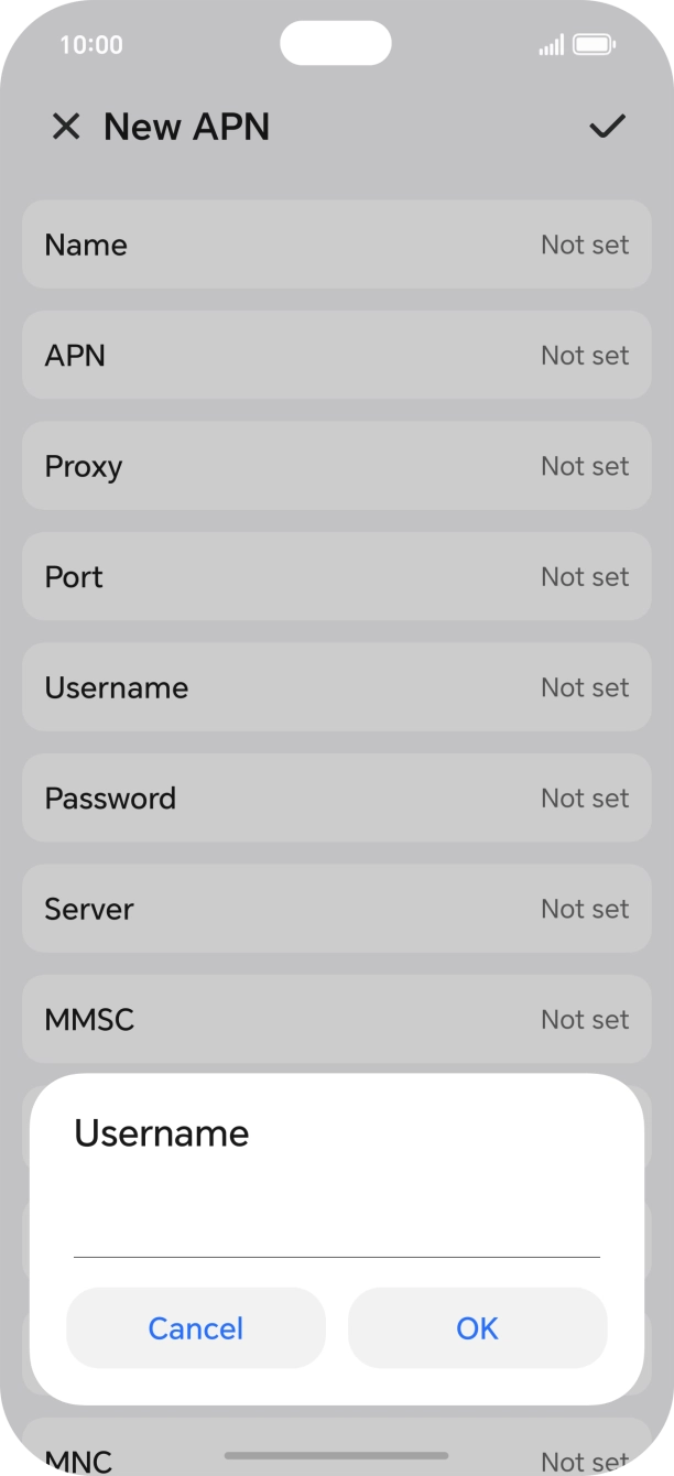 Key in o2 and press OK.
