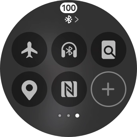 Press the airplane mode icon to turn the function on or off. Press the airplane mode icon to turn the function on or off.
