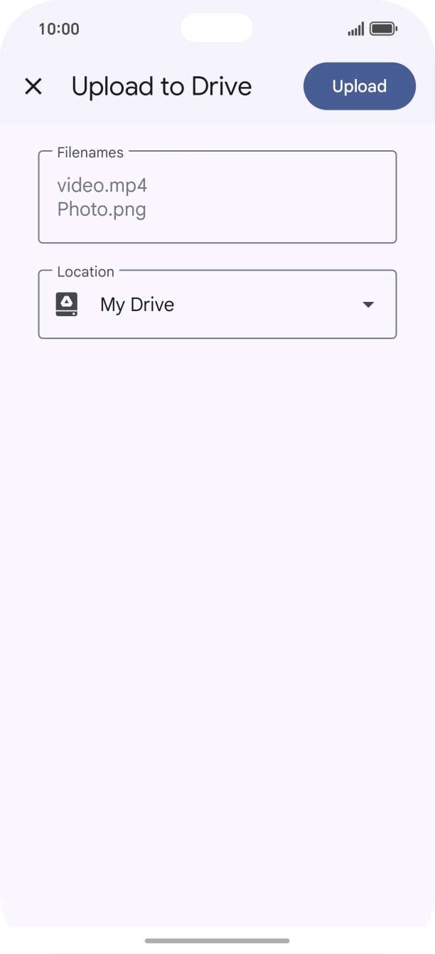 Press the field below 'Location' and go to the required folder. Press the field below 'Location' and go to the required folder.
