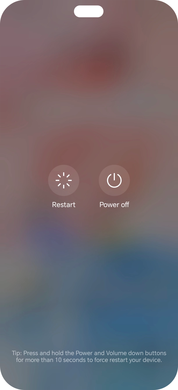 Press Power off.
