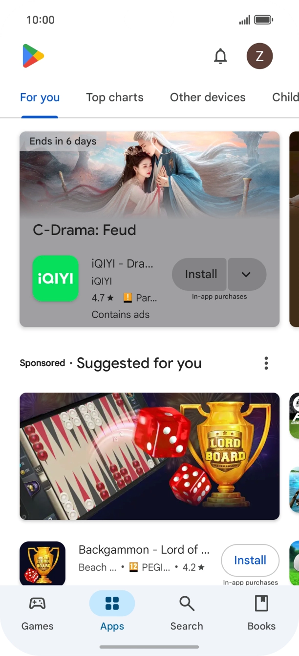 Press Search.