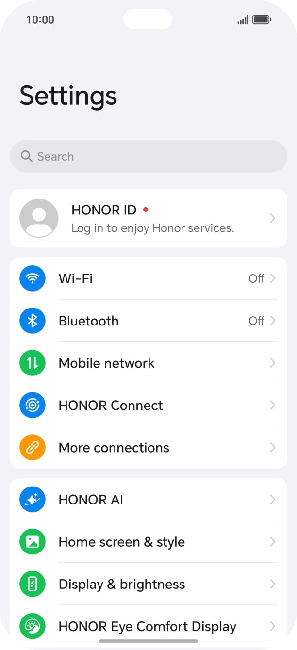 Press HONOR AI. Press HONOR AI.