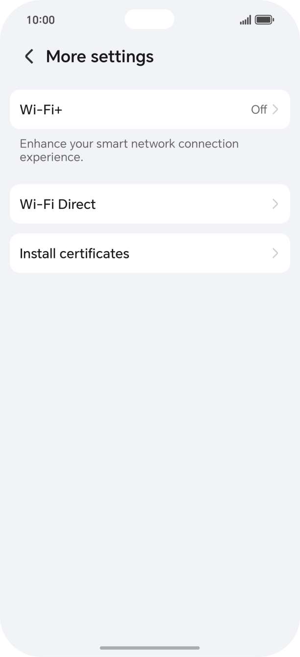 Press Wi-Fi+.