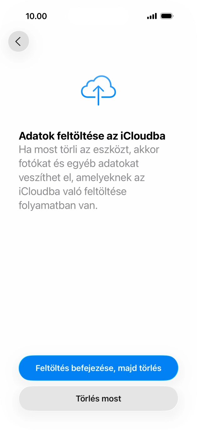 Válaszd a Törlés most lehetőséget.