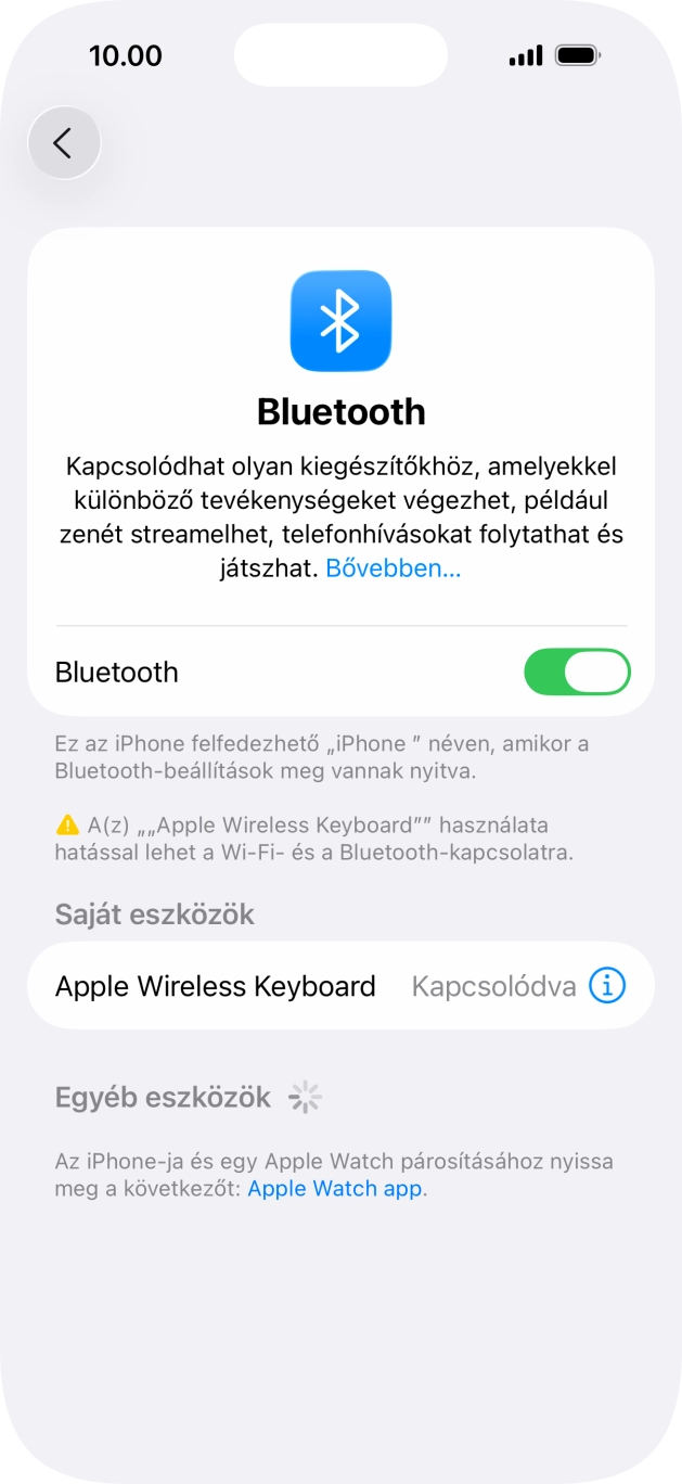 Húzd az ujjad felfelé a kijelző aljáról, hogy visszatérj a kezdőképernyőhöz.