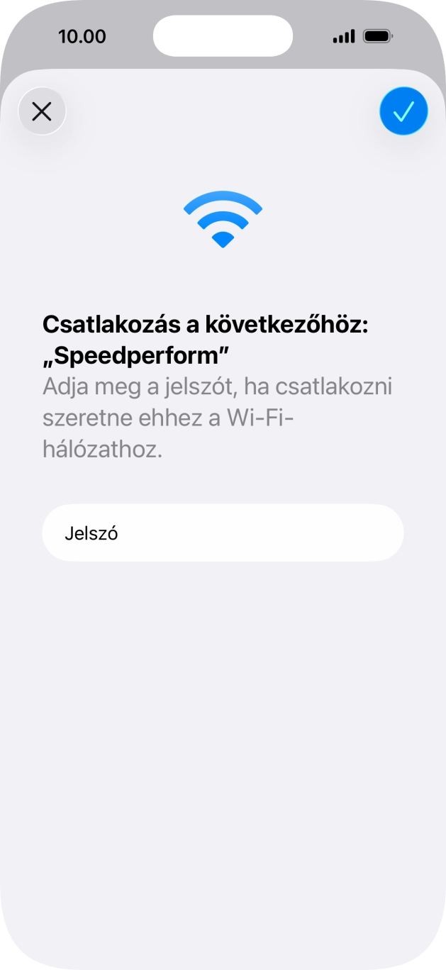 Kattints a jóváhagyás ikonra.