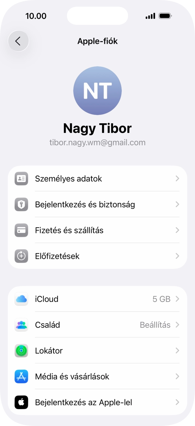 Húzd az ujjad felfelé a kijelző aljáról, hogy visszatérj a kezdőképernyőhöz.