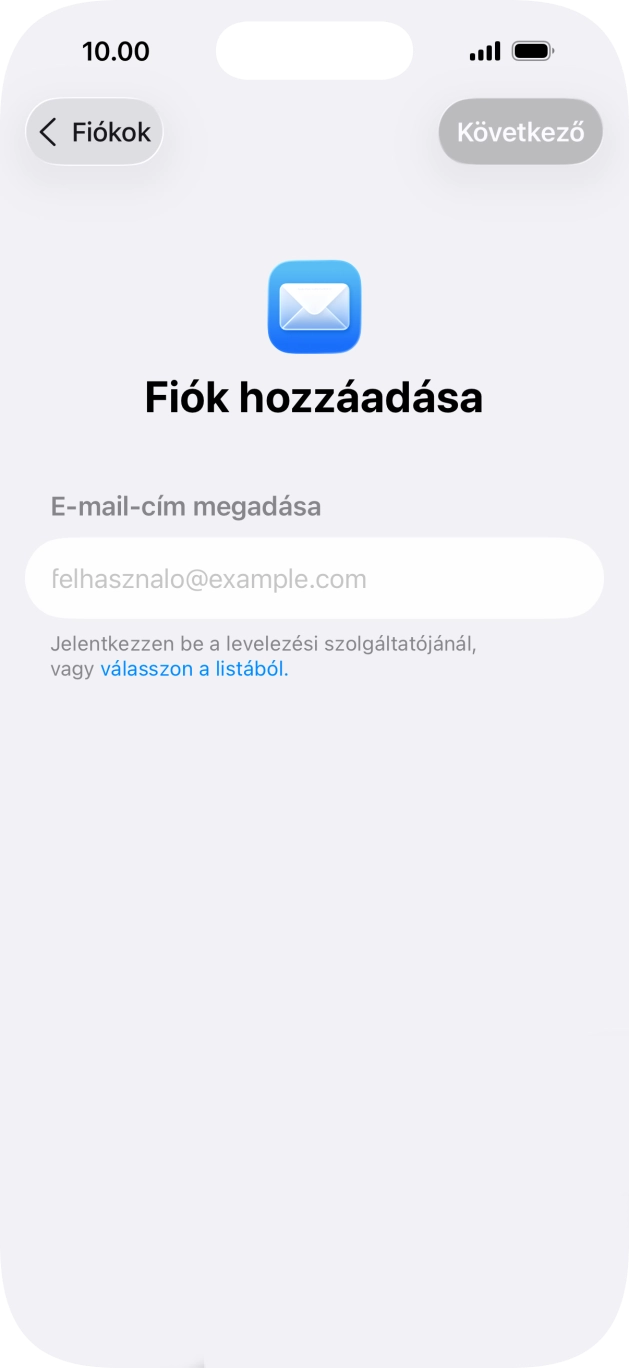 Kattints a balra nyílra.