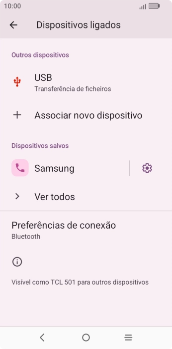 Prima a tecla de início para terminar e voltar ao ecrã inicial.