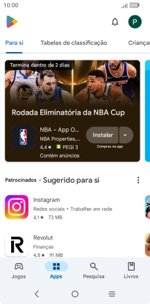 Prima o ícone de perfil.
