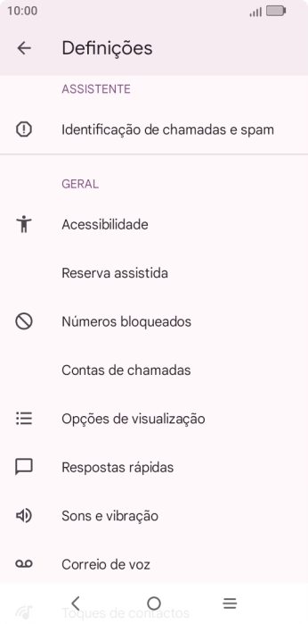 Prima Contas de chamadas.
