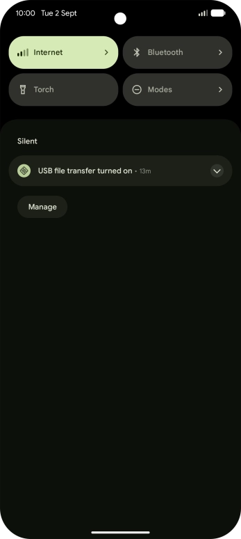 Press the drop down list. Press the drop down list.