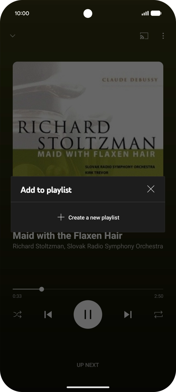 Press Create a new playlist.