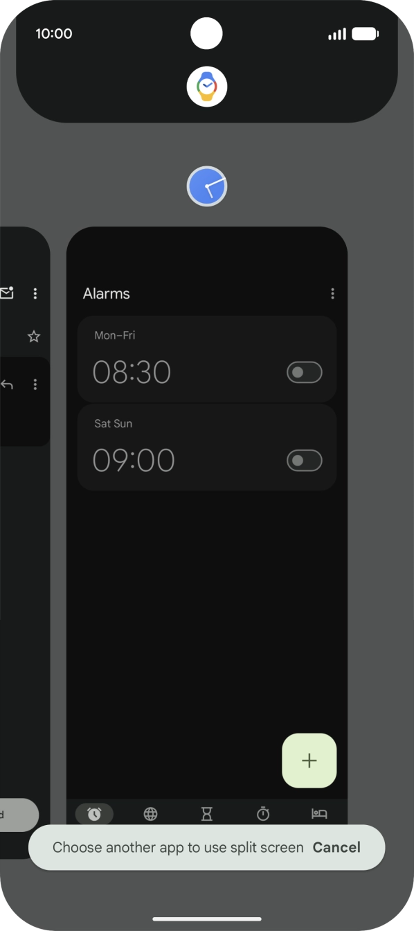 Press the second application.