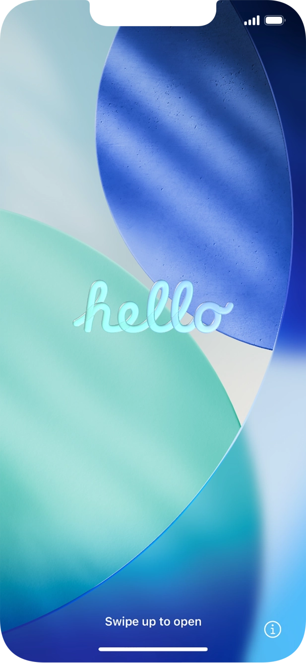 Slide your finger upwards starting from the bottom of the screen. Slide your finger upwards starting from the bottom of the screen.