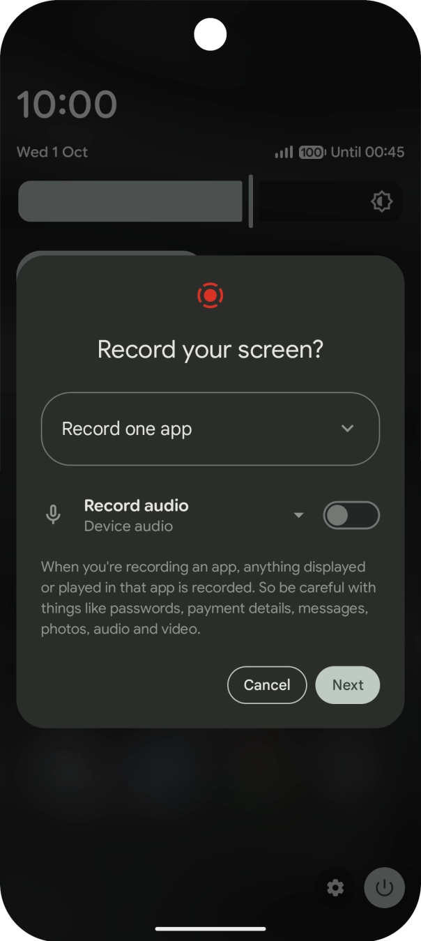 Follow the instructions on the screen to select the required settings.