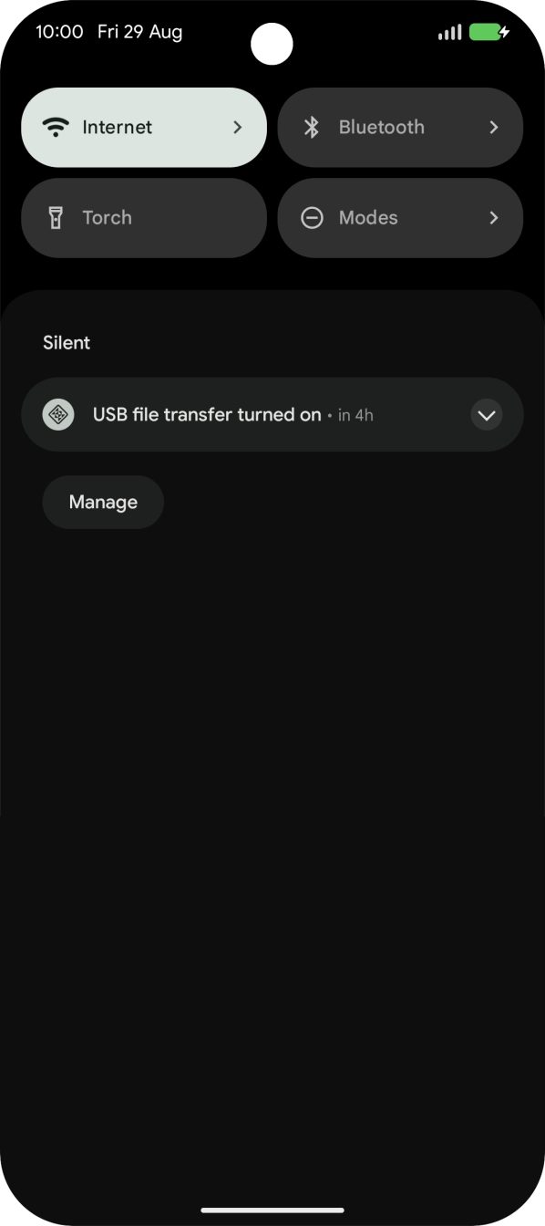 Press the drop down list. Press the drop down list.