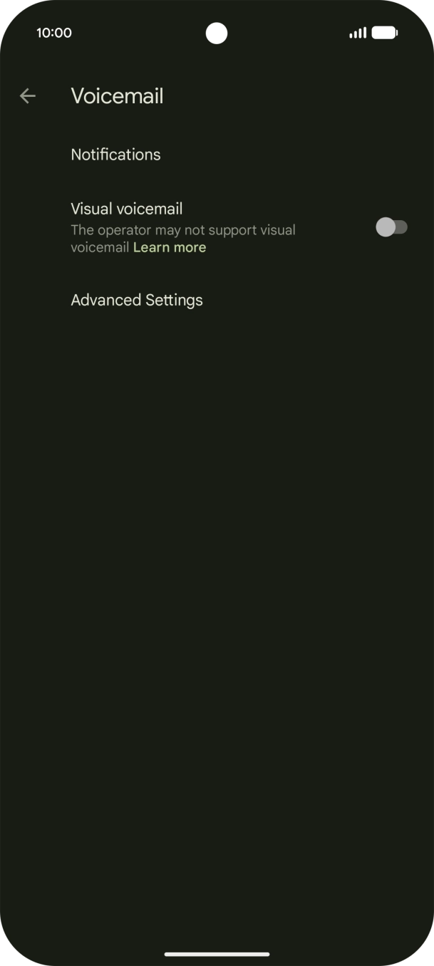 Press Advanced Settings.