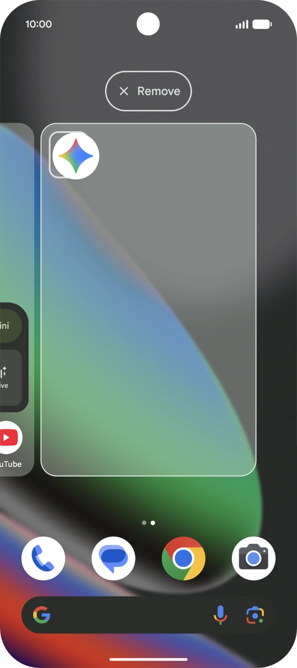 Drag the app icon to Remove.